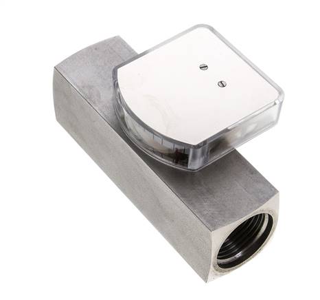 Caudalímetro de área variable G1'' de acero inoxidable para aceite 10-30 l/min 300 bar