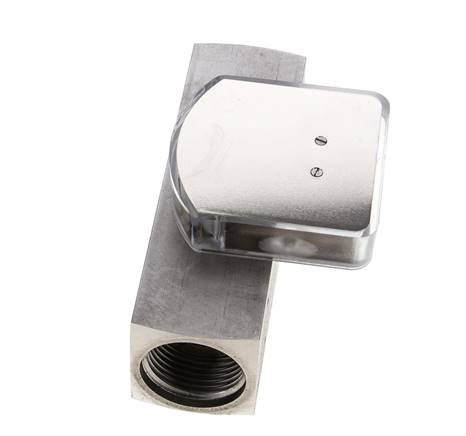 Caudalímetro de área variable G1'' de acero inoxidable para aceite 10-30 l/min 300 bar