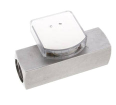Caudalímetro de área variable G1'' de acero inoxidable para aceite 15-45 l/min 300 bar