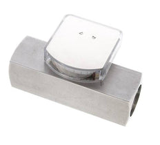 Caudalímetro de área variable G1'' de acero inoxidable para aceite 15-45 l/min 300 bar