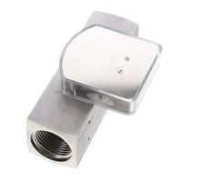 Caudalímetro de área variable G1'' de acero inoxidable para aceite 15-45 l/min 300 bar