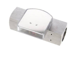 Caudalímetro de área variable G1'' de acero inoxidable para aceite 15-45 l/min 300 bar