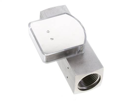 Caudalímetro de área variable G1'' de acero inoxidable para aceite 15-45 l/min 300 bar