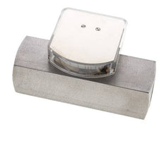 Caudalímetro de área variable G1'' de acero inoxidable para aceite 35-110 l/min 300 bar
