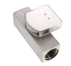 Caudalímetro de área variable G1'' de acero inoxidable para aceite 35-110 l/min 300 bar