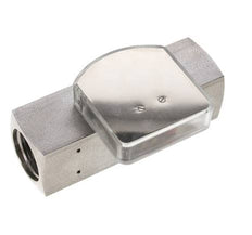 Caudalímetro de área variable G1'' de acero inoxidable para aceite 35-110 l/min 300 bar