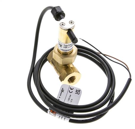 Interruptor de caudal de paleta en línea 2.3-4.7 l/min 100 bar G1/4'' latón