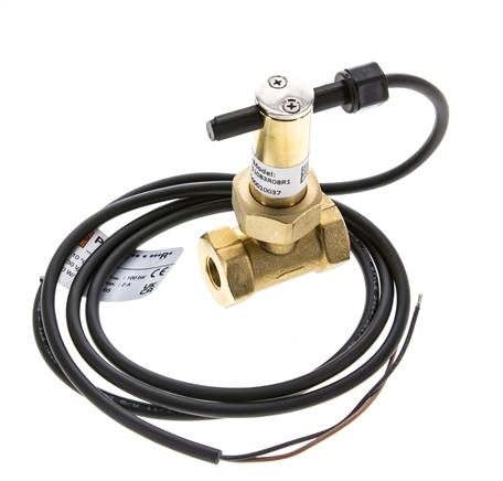 Interruptor de caudal de paleta en línea 2.3-4.7 l/min 100 bar G1/4'' latón
