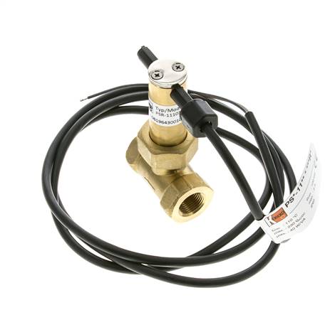 Interruptor de caudal de paleta en línea 2.8-6 l/min 100 bar G3/8'' latón