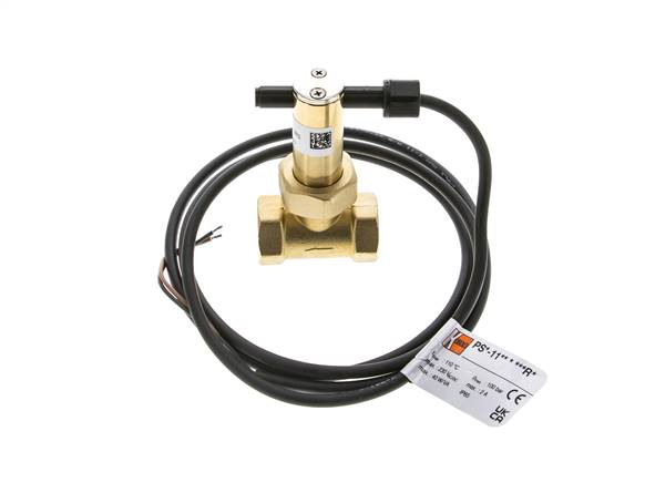 Interruptor de caudal de paleta en línea 2.7-6.4 l/min 100 bar G1/2'' latón