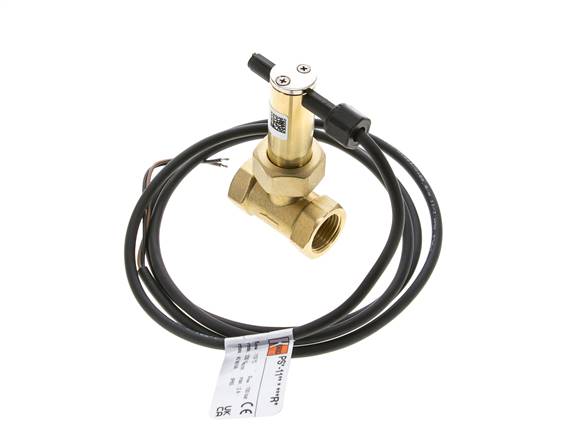 Interruptor de caudal de paleta en línea 2.7-6.4 l/min 100 bar G1/2'' latón