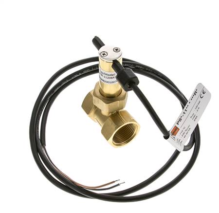 Interruptor de caudal de paleta en línea 7.7-13.4 l/min 100 bar G3/4'' latón