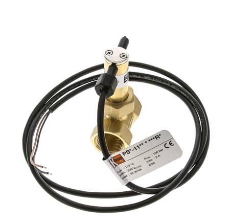 Interruptor de caudal de paleta en línea 7.7-13.4 l/min 100 bar G3/4'' latón