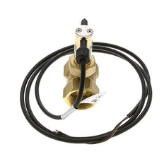 Interruptor de caudal de paleta en línea 7.4-18.2 l/min 100 bar G1'' latón