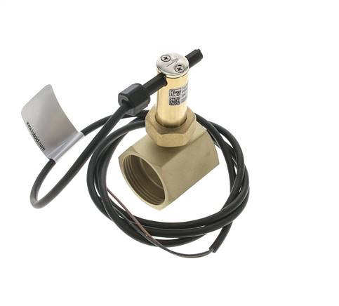 Interruptor de caudal de paleta en línea 22-38.6 l/min 25 bar G1 1/4'' latón