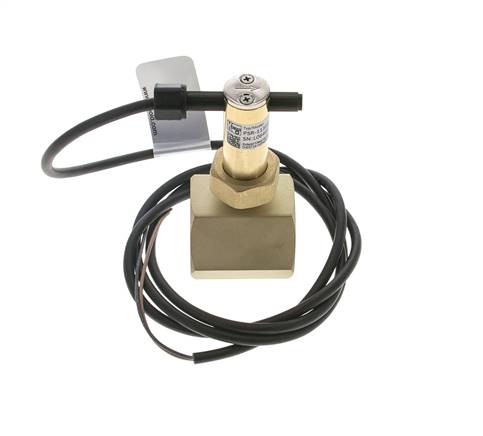 Interruptor de caudal de paleta en línea 22-38.6 l/min 25 bar G1 1/4'' latón