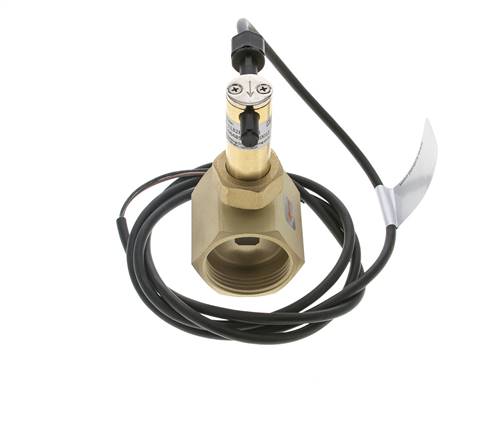 Interruptor de caudal de paleta en línea 22-38.6 l/min 25 bar G1 1/4'' latón