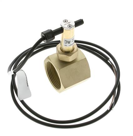 Interruptor de caudal de paleta en línea 34.8-64.2 l/min 25 bar G1 1/2'' latón