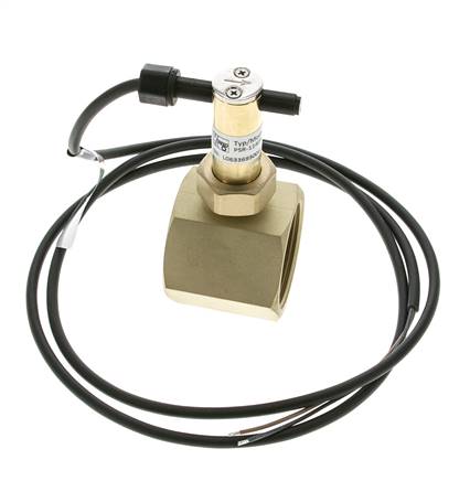 Interruptor de caudal de paleta en línea 34.8-64.2 l/min 25 bar G1 1/2'' latón