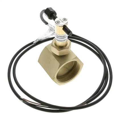Interruptor de caudal de paleta en línea 34.8-64.2 l/min 25 bar G1 1/2'' latón