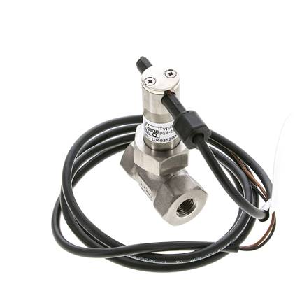 Interruptor de caudal de paleta en línea 2.3-4.7 l/min 250 bar G1/4'' acero inoxidable