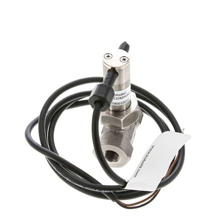 Interruptor de caudal de paleta en línea 2.3-4.7 l/min 250 bar G1/4'' acero inoxidable
