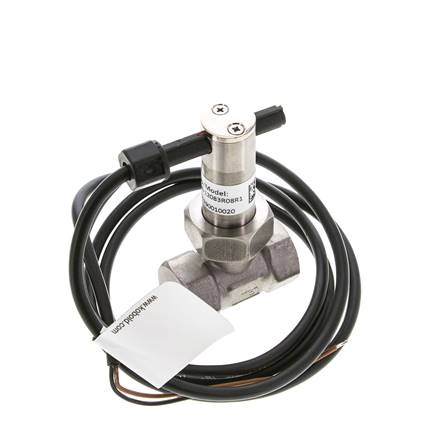 Interruptor de caudal de paleta en línea 2.3-4.7 l/min 250 bar G1/4'' acero inoxidable