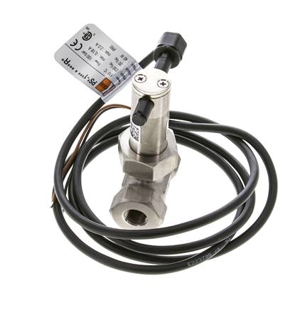 Interruptor de caudal de paleta en línea 2.3-4.7 l/min 250 bar G1/4'' acero inoxidable