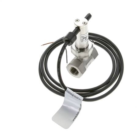 Interruptor de caudal de paleta en línea 2.8-6 l/min 250 bar G3/8'' acero inoxidable
