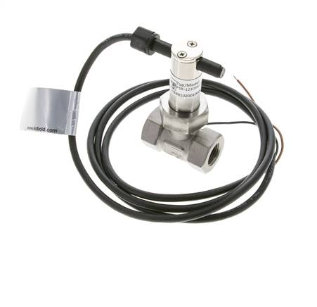 Interruptor de caudal de paleta en línea 2.8-6 l/min 250 bar G3/8'' acero inoxidable