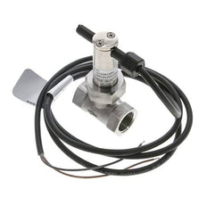 Interruptor de caudal de paleta en línea 2.5-6.4 l/min 250 bar G1/2'' acero inoxidable