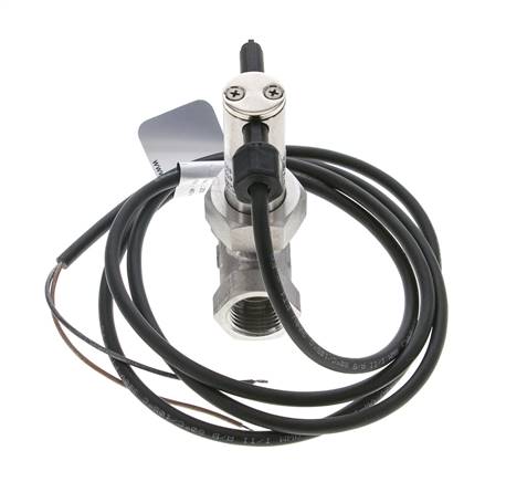 Interruptor de caudal de paleta en línea 2.5-6.4 l/min 250 bar G1/2'' acero inoxidable