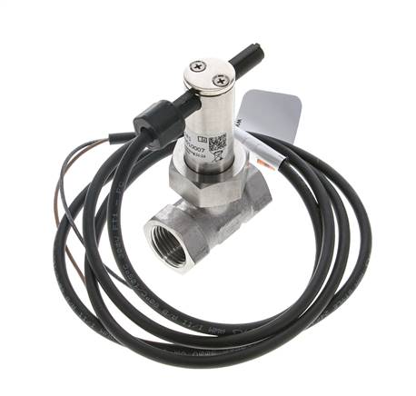 Interruptor de caudal de paleta en línea 2.5-6.4 l/min 250 bar G1/2'' acero inoxidable