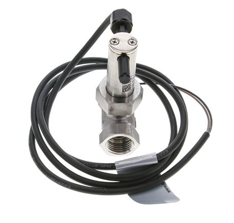 Interruptor de caudal de paleta en línea 2.5-6.4 l/min 250 bar G1/2'' acero inoxidable