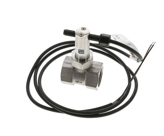 Interruptor de caudal de paleta en línea 7.4-18.2 l/min 250 bar G1'' acero inoxidable