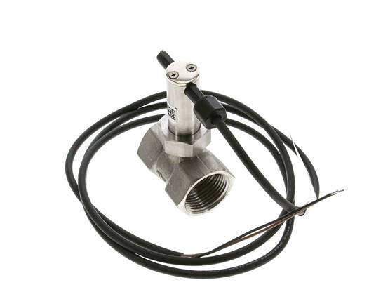 Interruptor de caudal de paleta en línea 7.4-18.2 l/min 250 bar G1'' acero inoxidable