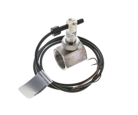 Interruptor de caudal de paleta en línea 22-38.6 l/min 40 bar G1 1/4'' acero inoxidable