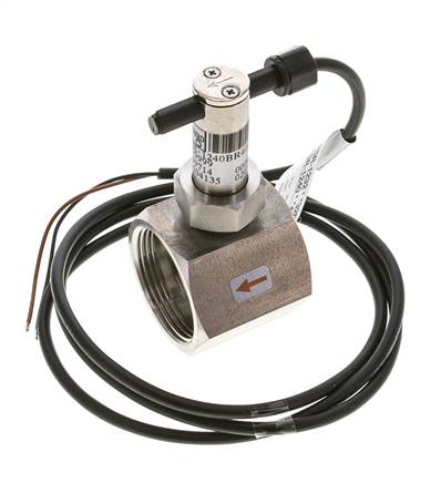Interruptor de caudal de paleta en línea 34.8-64.2 l/min 40 bar G1 1/2'' acero inoxidable