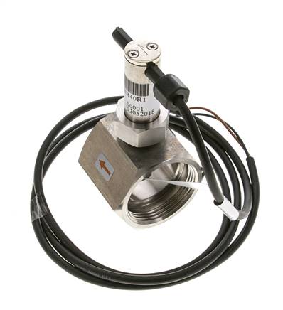 Interruptor de caudal de paleta en línea 34.8-64.2 l/min 40 bar G1 1/2'' acero inoxidable