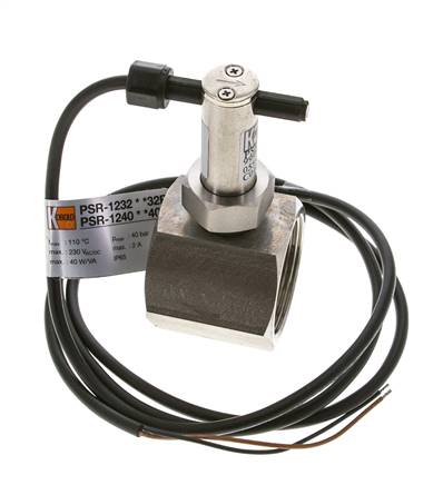 Interruptor de caudal de paleta en línea 34.8-64.2 l/min 40 bar G1 1/2'' acero inoxidable