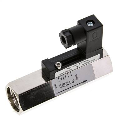 Interruptor de caudal de área variable para aceite 0.5-1.6 l/min 300 bar G1/2'' de latón