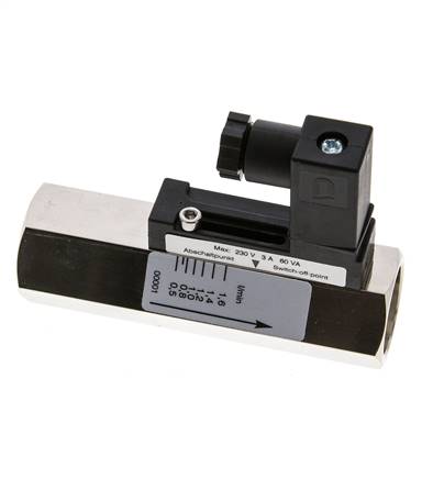 Interruptor de caudal de área variable para aceite 0.5-1.6 l/min 300 bar G1/2'' de latón