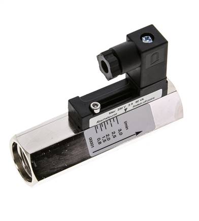 Interruptor de caudal de área variable para aceite 0.8-3 l/min 300 bar G1/2'' de latón