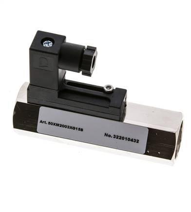 Interruptor de caudal de área variable para aceite 0.8-3 l/min 300 bar G1/2'' de latón