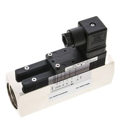 Interruptor de caudal de área variable para aceite 15-45 l/min 250 bar G1'' de latón