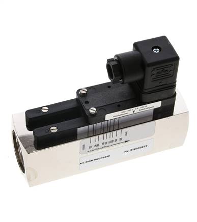 Interruptor de caudal de área variable para aceite 30-90 l/min 250 bar G1'' de latón
