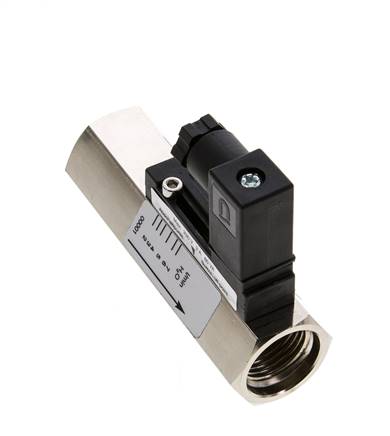 Interruptor de caudal de área variable para agua 2-7 l/min 300 bar G1/2'' de latón