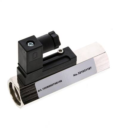 Interruptor de caudal de área variable para agua 2-7 l/min 300 bar G1/2'' de latón