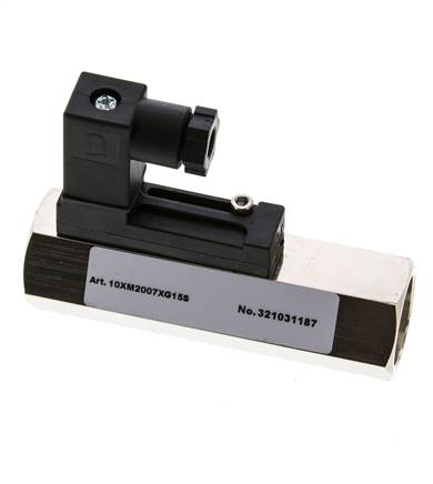 Interruptor de caudal de área variable para agua 2-7 l/min 300 bar G1/2'' de latón