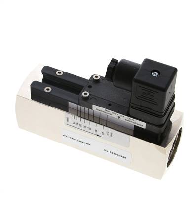 Interruptor de caudal de área variable para agua 15-45 l/min 250 bar G1'' de latón